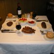 Sausage, tasting plate and main meal